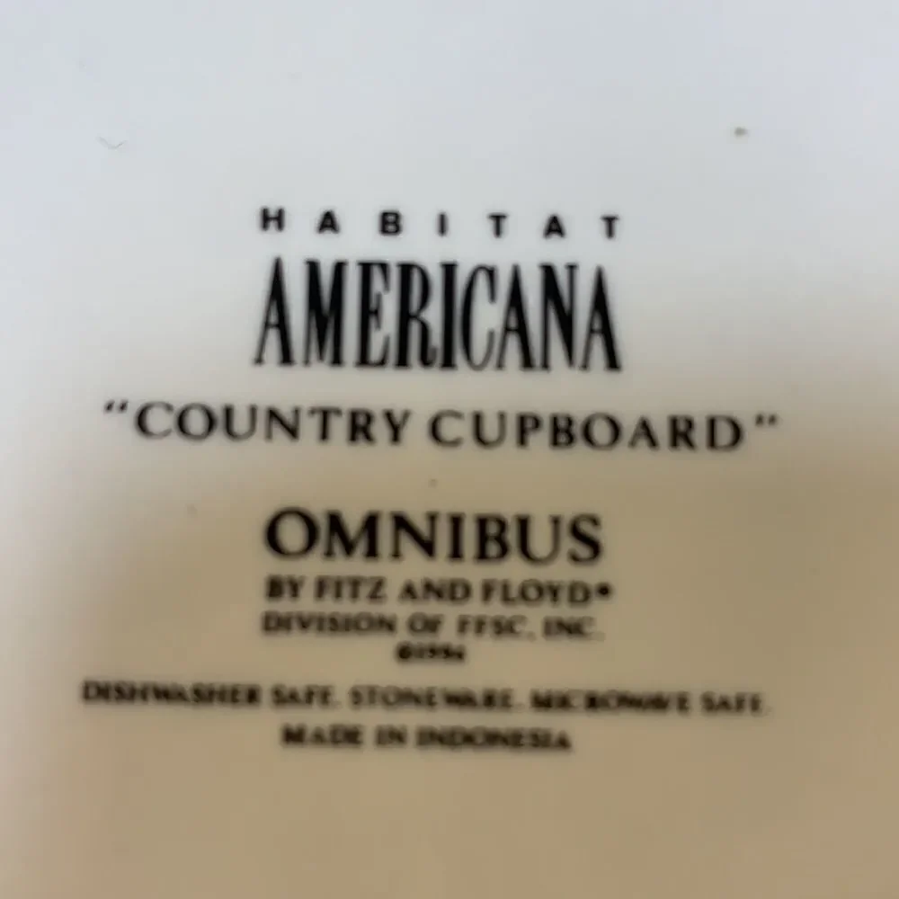 Omnibus By Fitz & Floyd Country Cupboard Canister